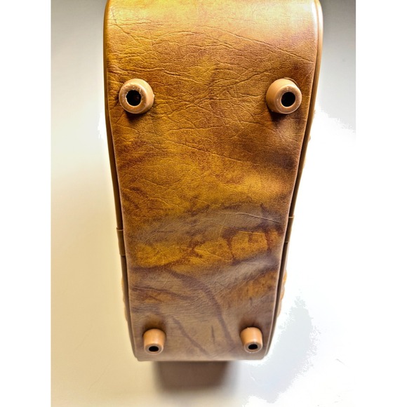 Vintage American Tourister Brown Carry-On Shoulder Bag Lock & Key Travel Luggage - Picture 9 of 11